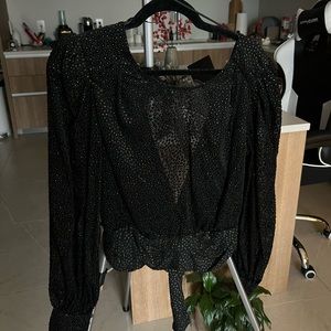 ASTR The Label Blouse, cut out back